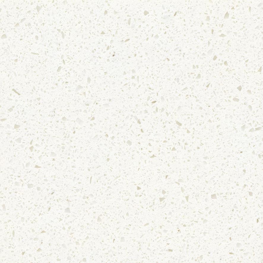 Engineered Quartz Classic Series F2001 White Crystal for Countertops , Vanity , Prefab , Tiles , Wall